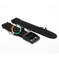 Каучуковый ремешок для часов Swatch Mister Chrono черный RKS-003 - 2